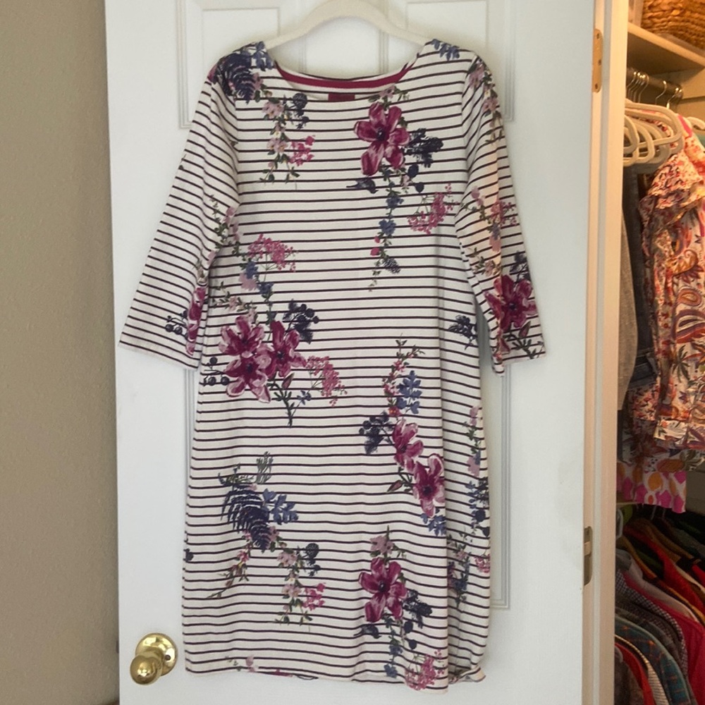 Joules 3/4 Sleeve T-Shirt Dress